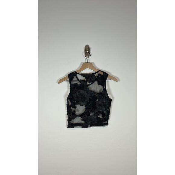 CAMILA COELHO Pull On Set Embroidered Floral Black Top And Maxi Skirt Sz XS NWT - Picture 5 of 10